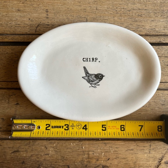 Adorable bird plate. With “chirp” so cute! - Picture 2 of 4